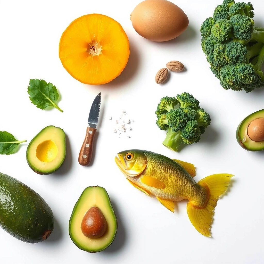 Fresh thyroid-healthy foods arranged beautifully